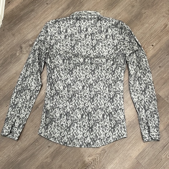 COPY - FATHER SONS SLIM STRETCH FIT BLACK WHITE GRAY LONG SLEEVE - Picture 6 of 8